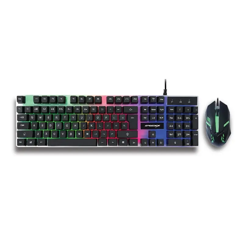 Set de teclado y mouse USB 2.0 Speedex Múltiple Color LED retroiluminado KM930  
