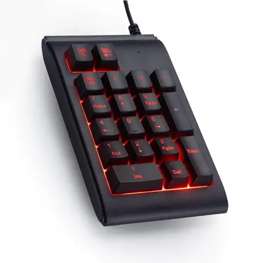 [847330063] USB Numeric Keypad with RGB Backlight – 19 Keys (Model NUMBERPAD-520)
